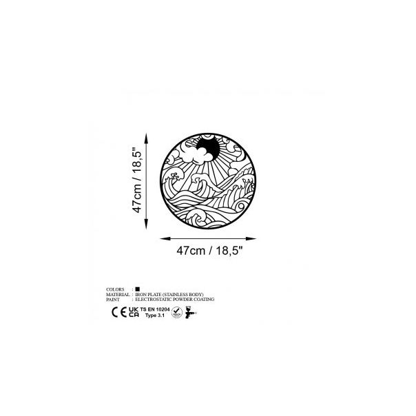 WALLXPERT Zidna dekoracija Waves 1 - 186937