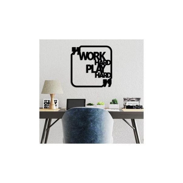 WALLXPERT Zidna dekoracija Work Hard Play Hard - 186952