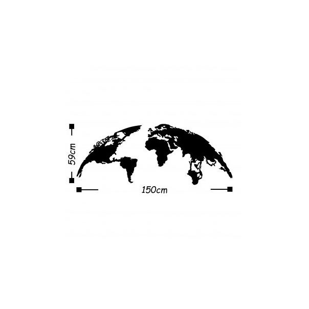 WALLXPERT Zidna dekoracija World Map Large - 186956