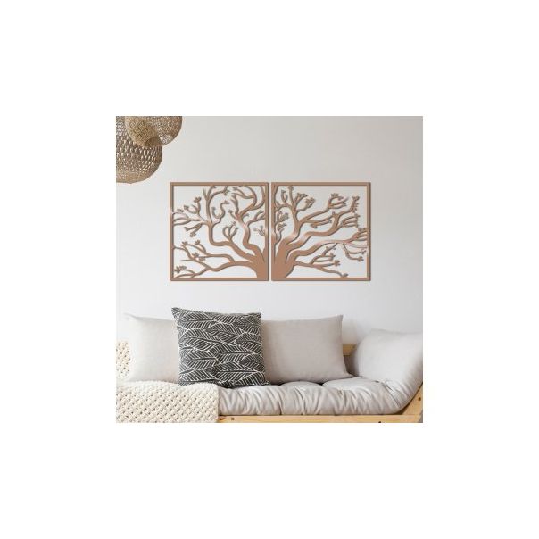 WALLXPERT Zidna dekoracija Tree2 Copper - 186974-1-1