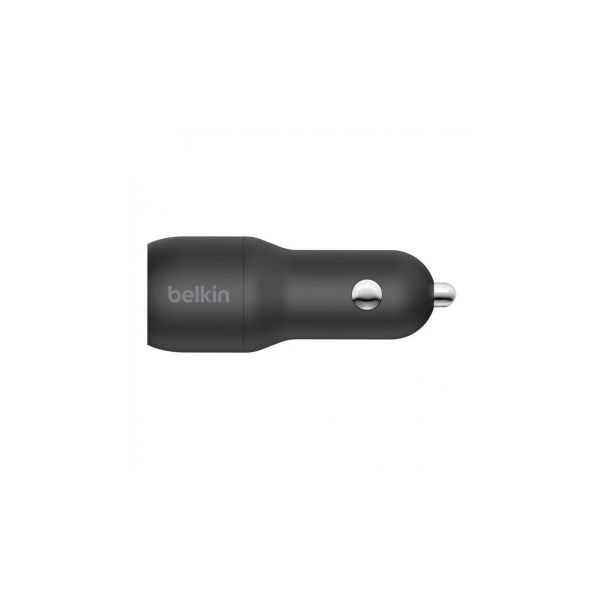 BELKIN Auto punjač CCE001BT1MBK 2xUSB-A+kabl USB-A na USB-C, crna - 187074