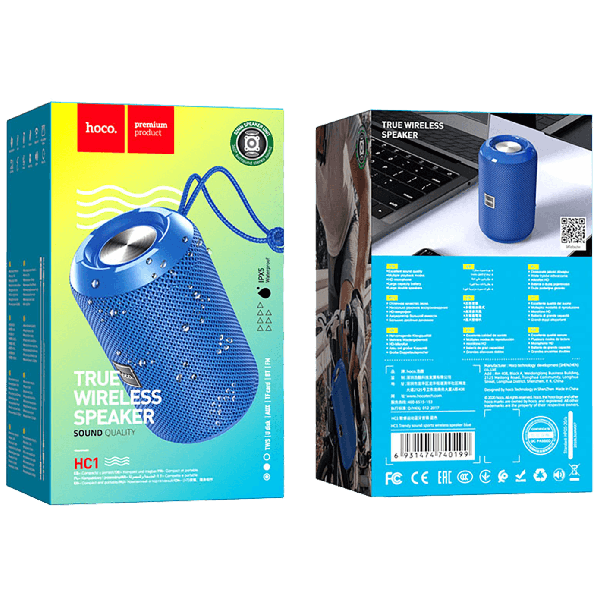 hoco. Bežični Bluetooth zvučnik HC1 Trendy sound, plava - 18744