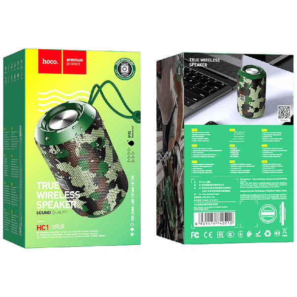 hoco. Bežični Bluetooth zvučnik HC1 Trendy sound, zelena - 18745-1