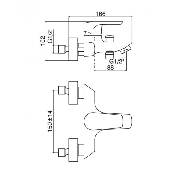 MINOTTI Baterija za kadu MINOTTI PRIMA - 8605030600154