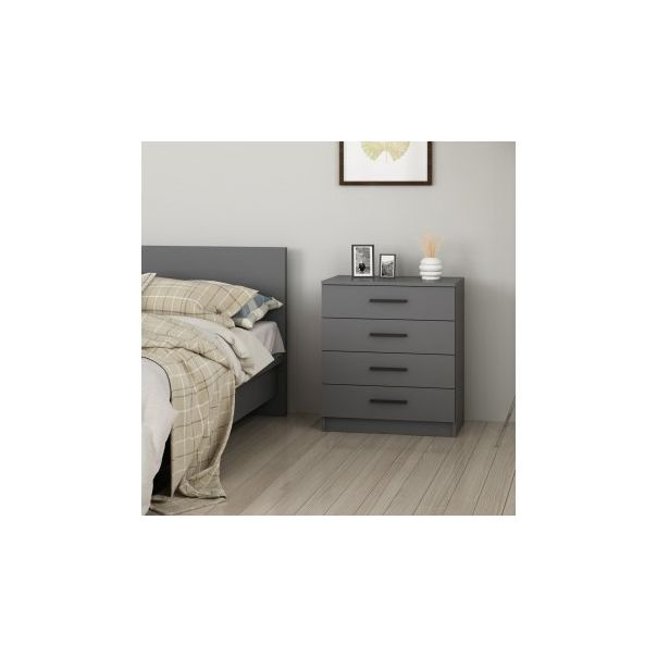 HANAH HOME Komoda za spavaću sobu Kale 4925, antracit - 188998-1