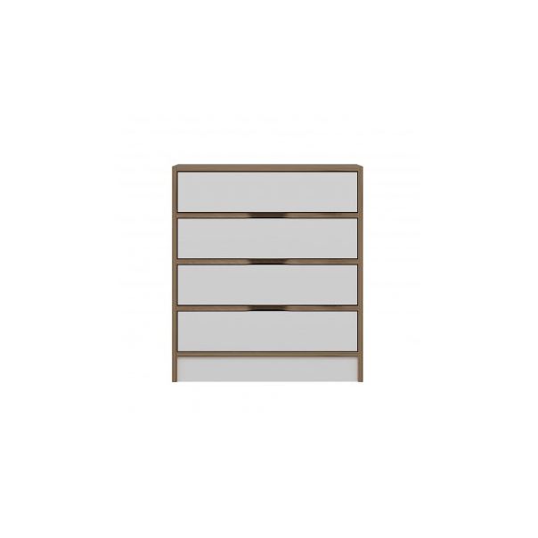 HANAH HOME Komoda za spavaću sobu Elina - 8173, bela/braon - 188999-1