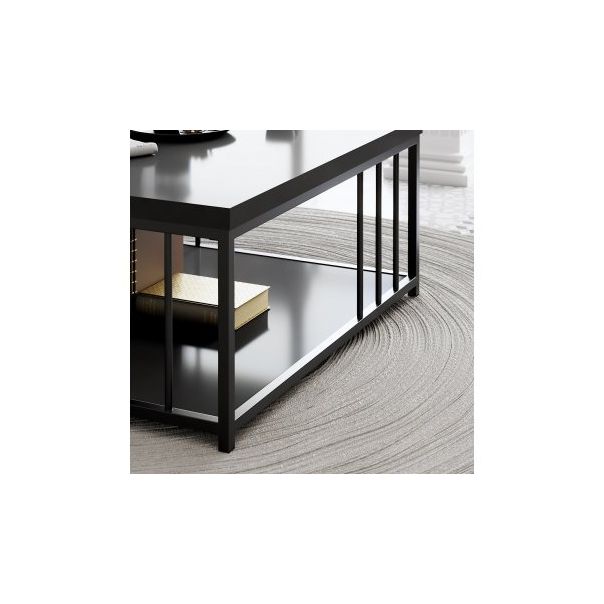 HANAH HOME Klub sto Zenn, antracit/crna - 189095