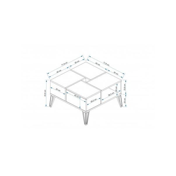 HANAH HOME Sto za dnevnu sobu Nirvana Gordion - 189106