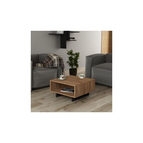 HANAH HOME Sto za dnevnu sobu Hola Oak Anthracite - 189111