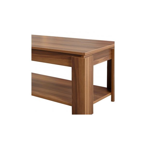 HANAH HOME Sto za dnevnu sobu Shelf Walnut - 189215