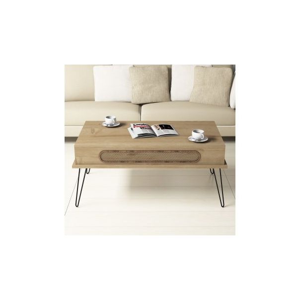 HANAH HOME Sto za dnevnu sobu Ekol Oak - 189277