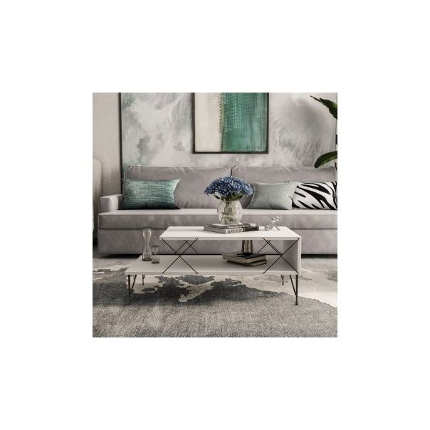 HANAH HOME Klub sto Loire, bela - 189280