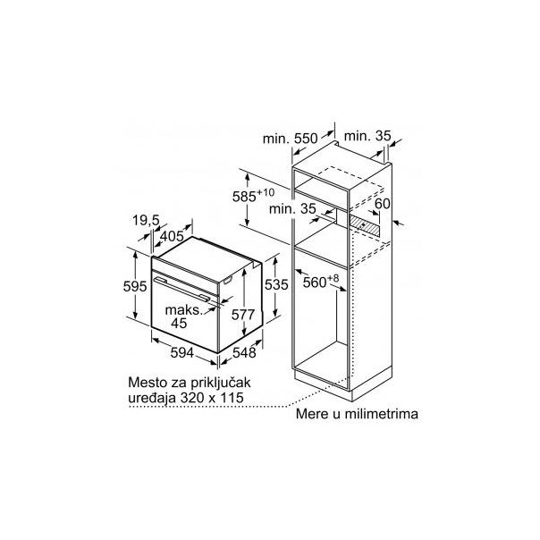 BOSCH Ugradna rerna HSG7584B1 - 189330