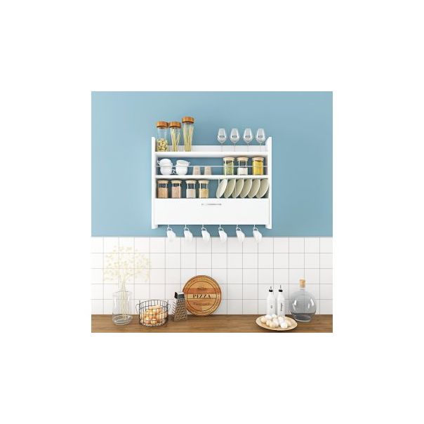 HANAH HOME Kuhinjska polica Knott, bela - 189406
