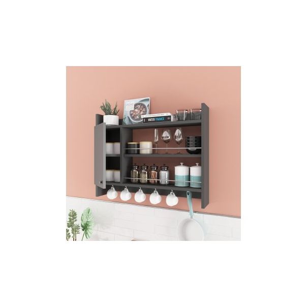 HANAH HOME Kuhinjska polica Knerr Anthracite - 189407-1