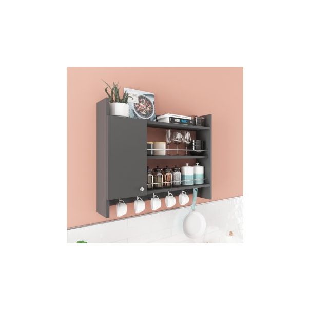 HANAH HOME Kuhinjska polica Knerr Anthracite - 189407-1