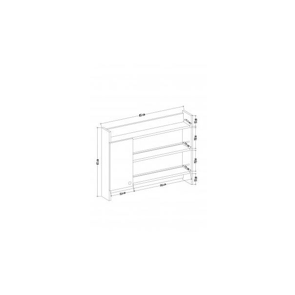 HANAH HOME Kuhinjska polica Knerr Oak - 189412-1