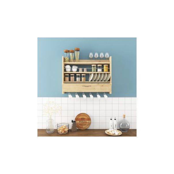 HANAH HOME Kuhinjska polica Knott Oak - 189414-1