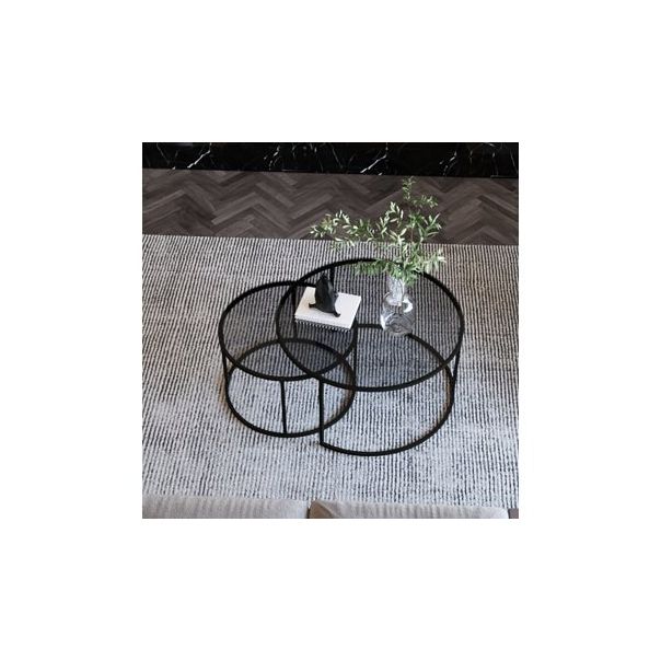 HANAH HOME Set klub stolova Tokio, crna - 189476