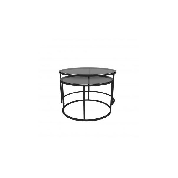 HANAH HOME Set klub stolova Tokio, crna - 189476