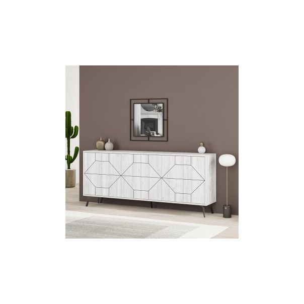 HANAH HOME Komoda Dune 183, siva - 189515