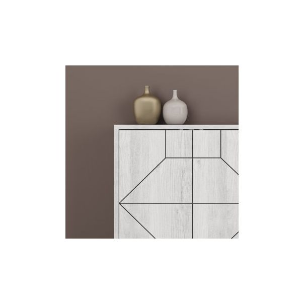 HANAH HOME Komoda Dune 183, siva - 189515