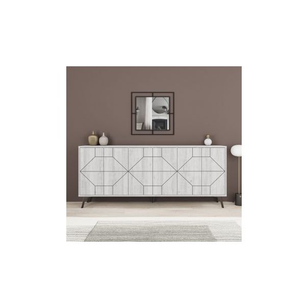 HANAH HOME Komoda Dune 183, siva - 189515