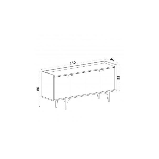 HANAH HOME Komoda Navi - 189539