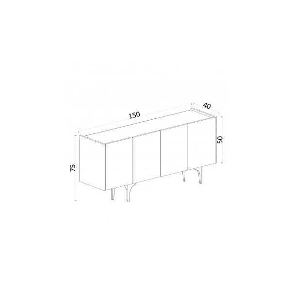 HANAH HOME Komoda Polaris - 189542