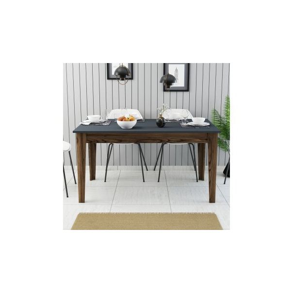 HANAH HOME Trpezarijski sto Milan 513 Walnut Anthracite - 189968