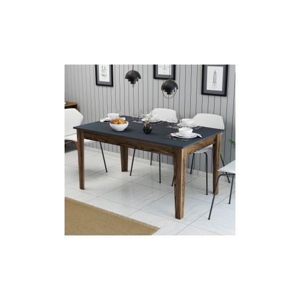 HANAH HOME Trpezarijski sto Milan 513 Walnut Anthracite - 189968