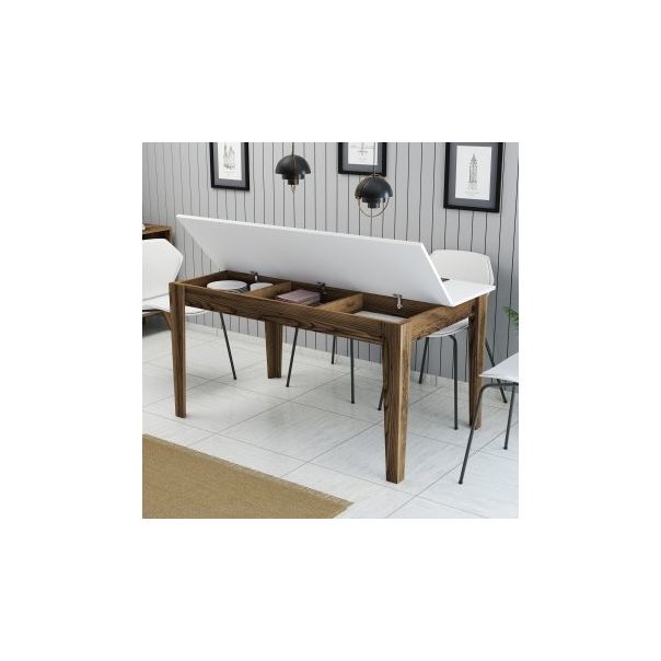 HANAH HOME Trpezarijski sto Milan 514 Walnut White - 189970