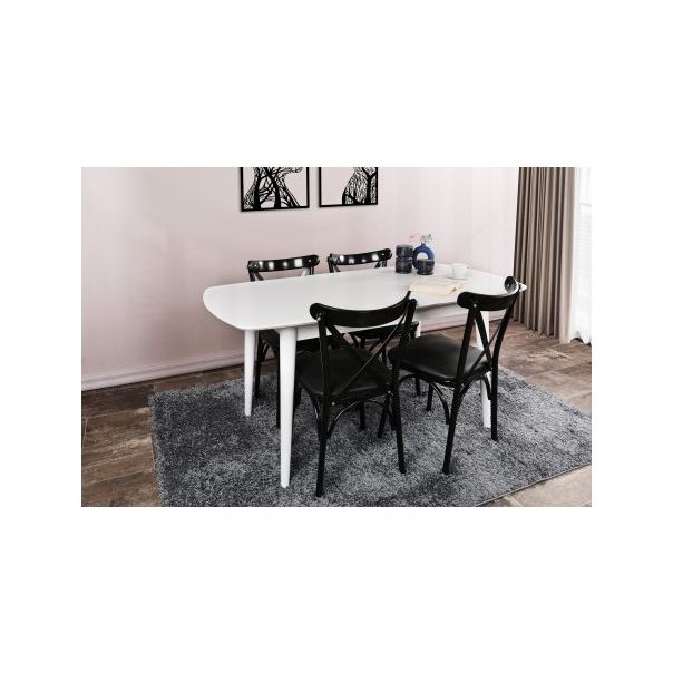 HANAH HOME Trpezarijski sto Retro 1193, bela - 190026