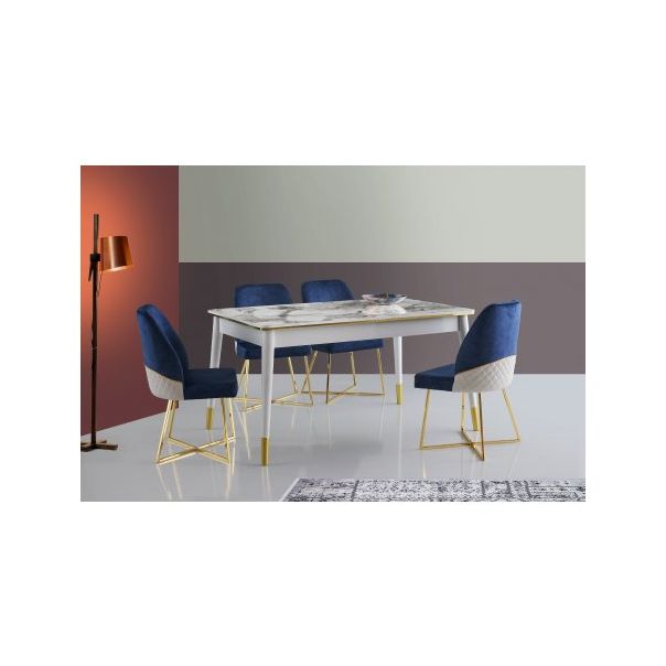 HANAH HOME Set trpezarijski sto i stolice Flora 1113 - 190040