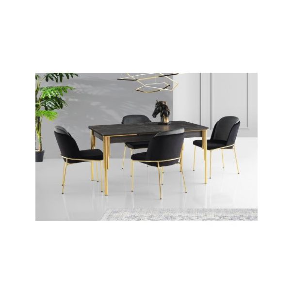 HANAH HOME Set trpezarijski sto i stolice Damla 1101 - 190048-1