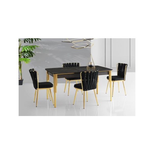 HANAH HOME Set trpezarijski sto i stolice Damla 1101 - 190048-1