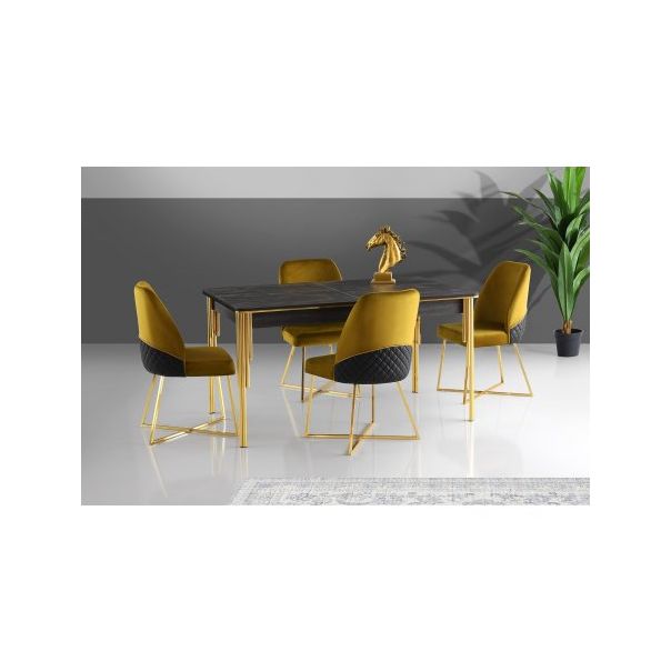 HANAH HOME Set trpezarijski sto i stolice Damla 1101 - 190048-1