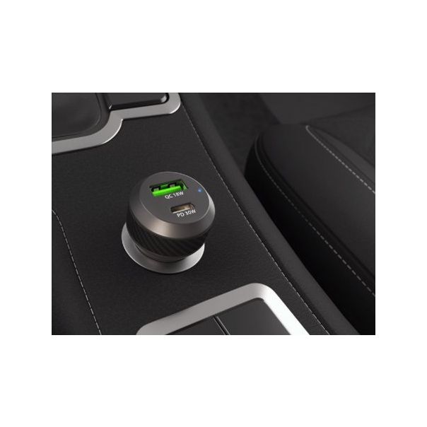 NATEC Dvoportni auto punjač NUC-1980 CONEY 30W - 190074