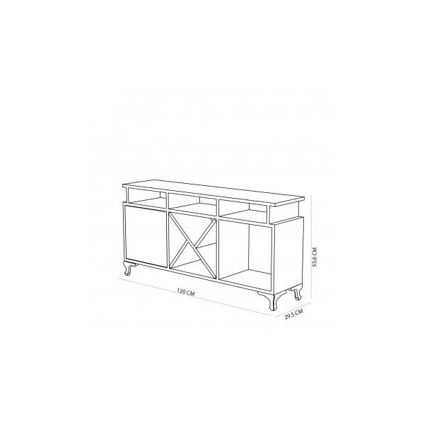 HANAH HOME TV polica Ay, bela Cordoba - 190077