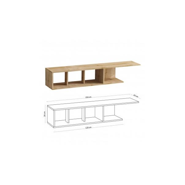 HANAH HOME TV polica Pan - 190078