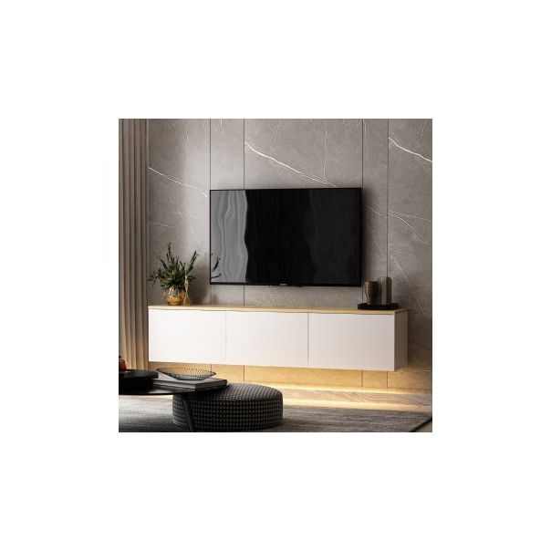 HANAH HOME TV polica Neon, bela v2 - 190089