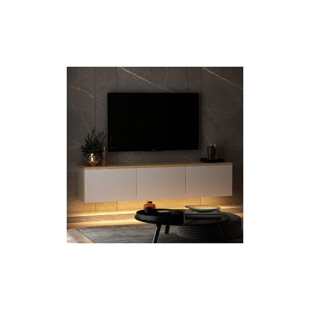 HANAH HOME TV polica Neon, bela v2 - 190089