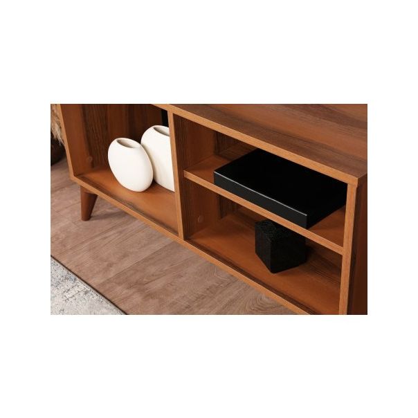 HANAH HOME TV polica Zisino Wallnut - 190092