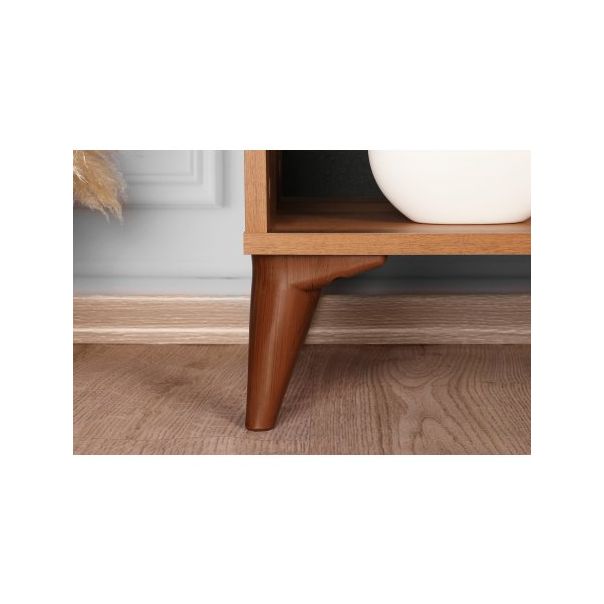 HANAH HOME TV polica Zisino Wallnut - 190092