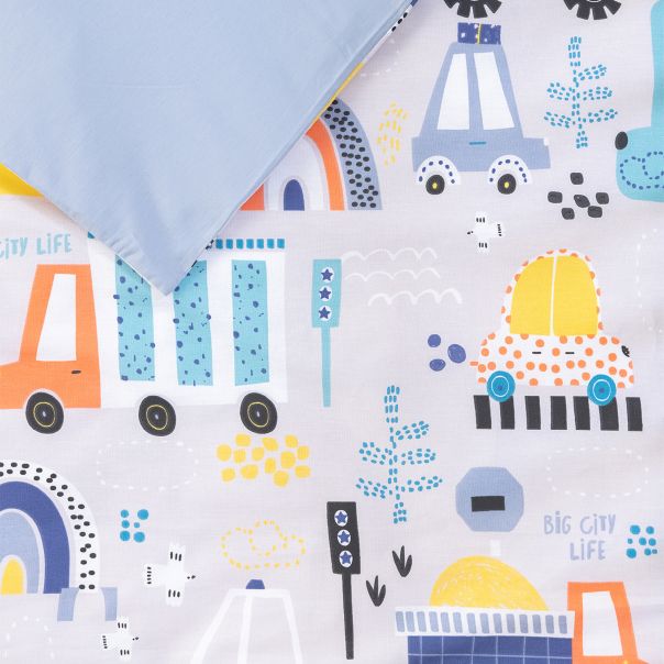 STEFAN Set posteljine za bebe 80x120cm Big city - 1902-bigcity