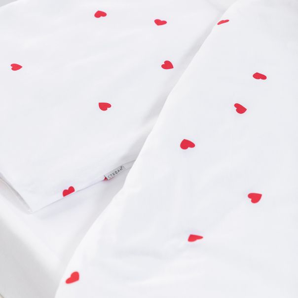 STEFAN Set posteljine za bebe 80x120cm Srce - 1902-srce
