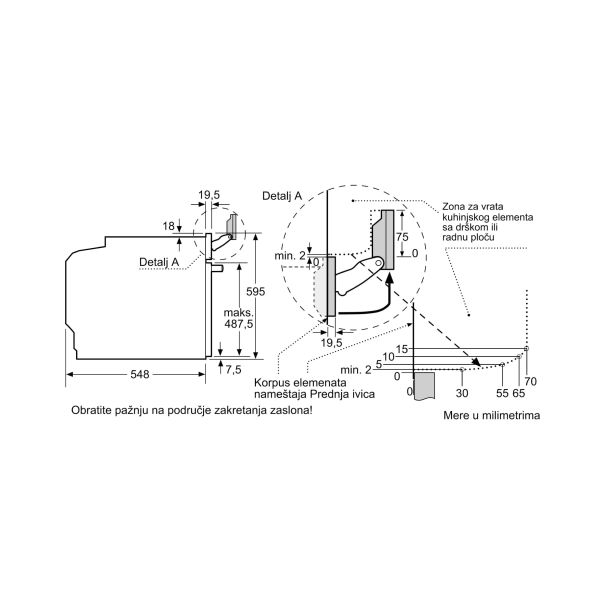 BOSCH Ugradna rerna HSG7361B1 - EP2928514