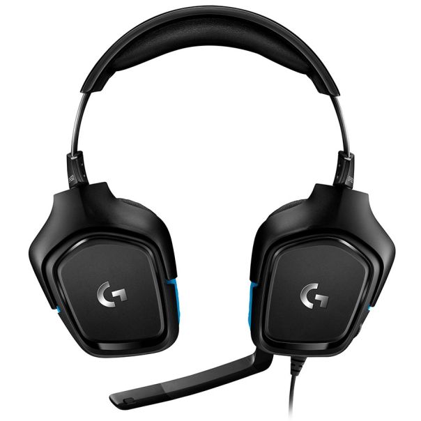 LOGITECH G432 7.1 Surround Sound Wired Gaming Headset - LEATHERETTE - USB - EMEA - 981-000770