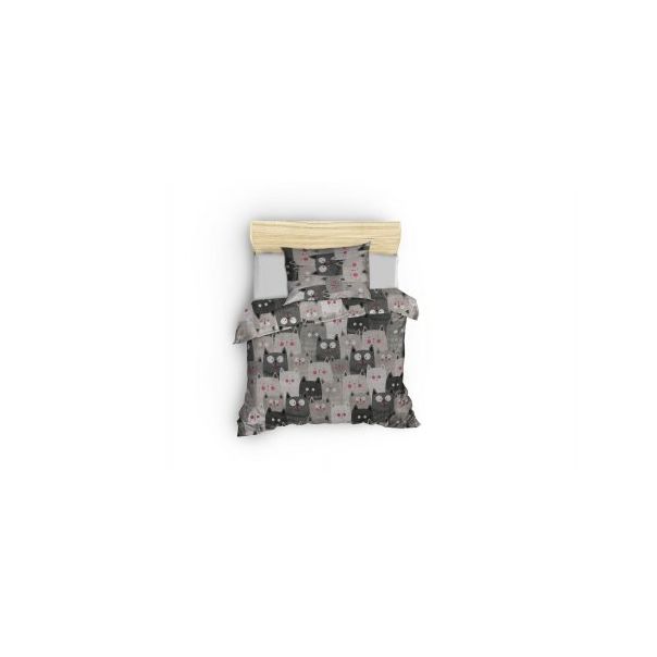 L`ESSENTIEL MAISON Komplet posteljina 135x200 cm Duvarda Kediler Grey - 191002
