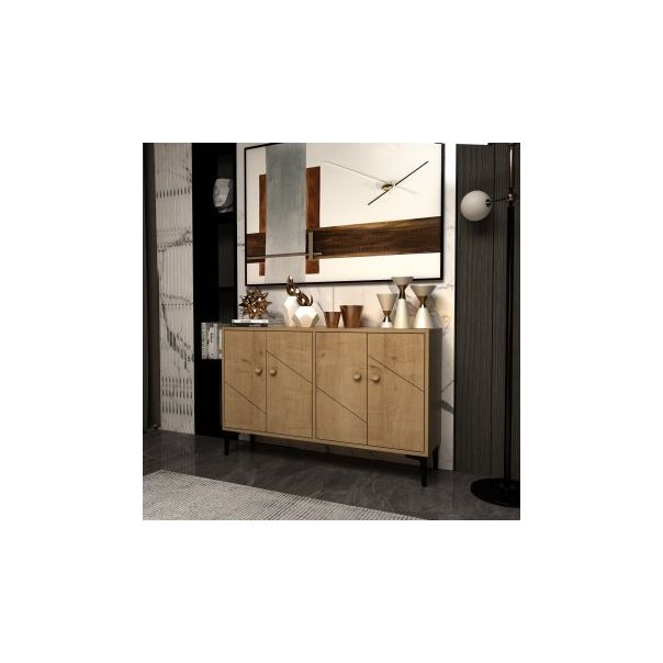 HANAH HOME TV polica Myria Sapphire Oak - 191151